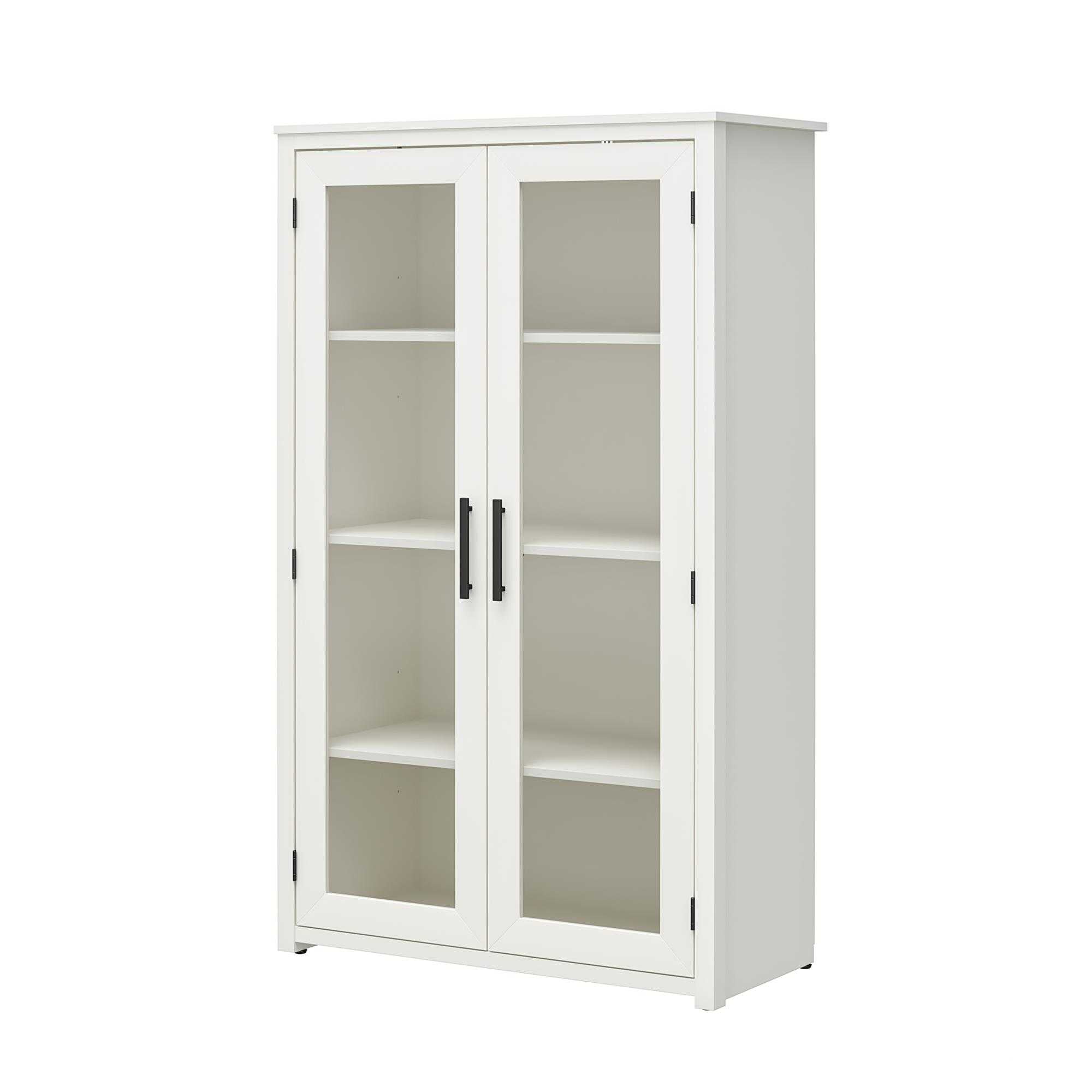 Lulu Modern Storage Cabinet With Glass Doors