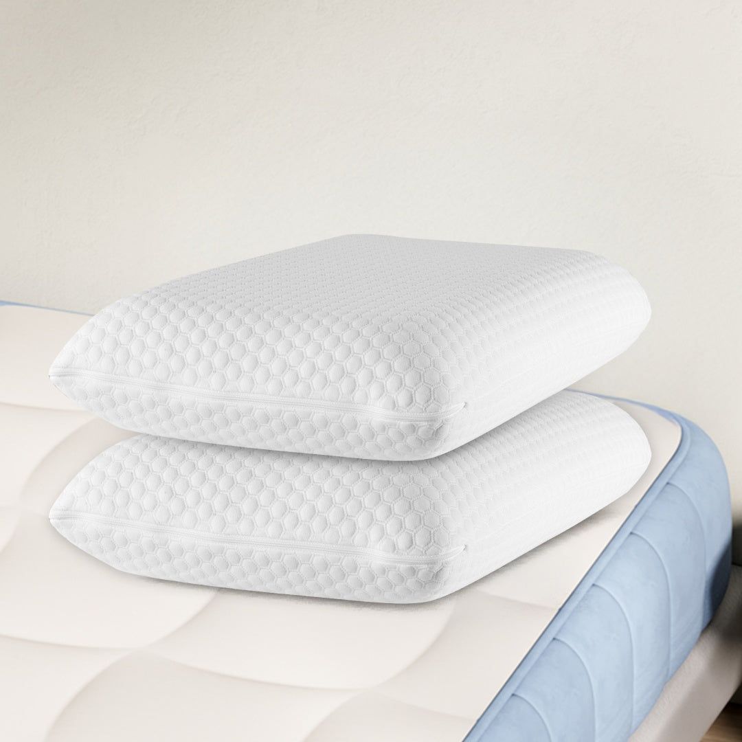 2 Pack Ergonomic Memory Foam Pillows