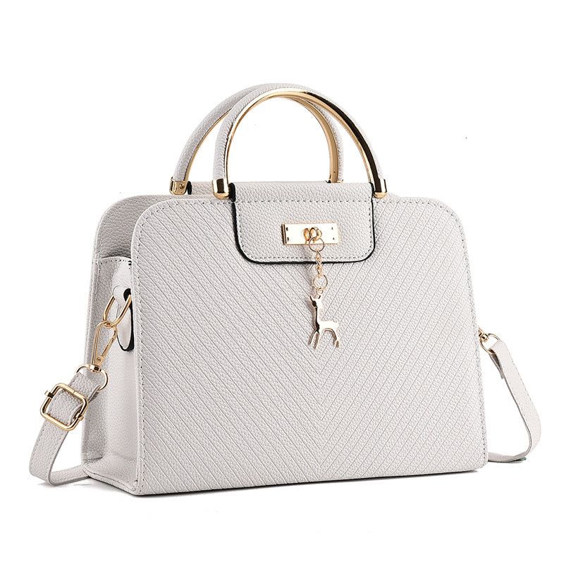 PU Shoulder Bag for Women Zipper Tote