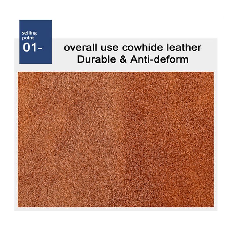 Mens Brown Wallet with Card Holder and Snap Closure