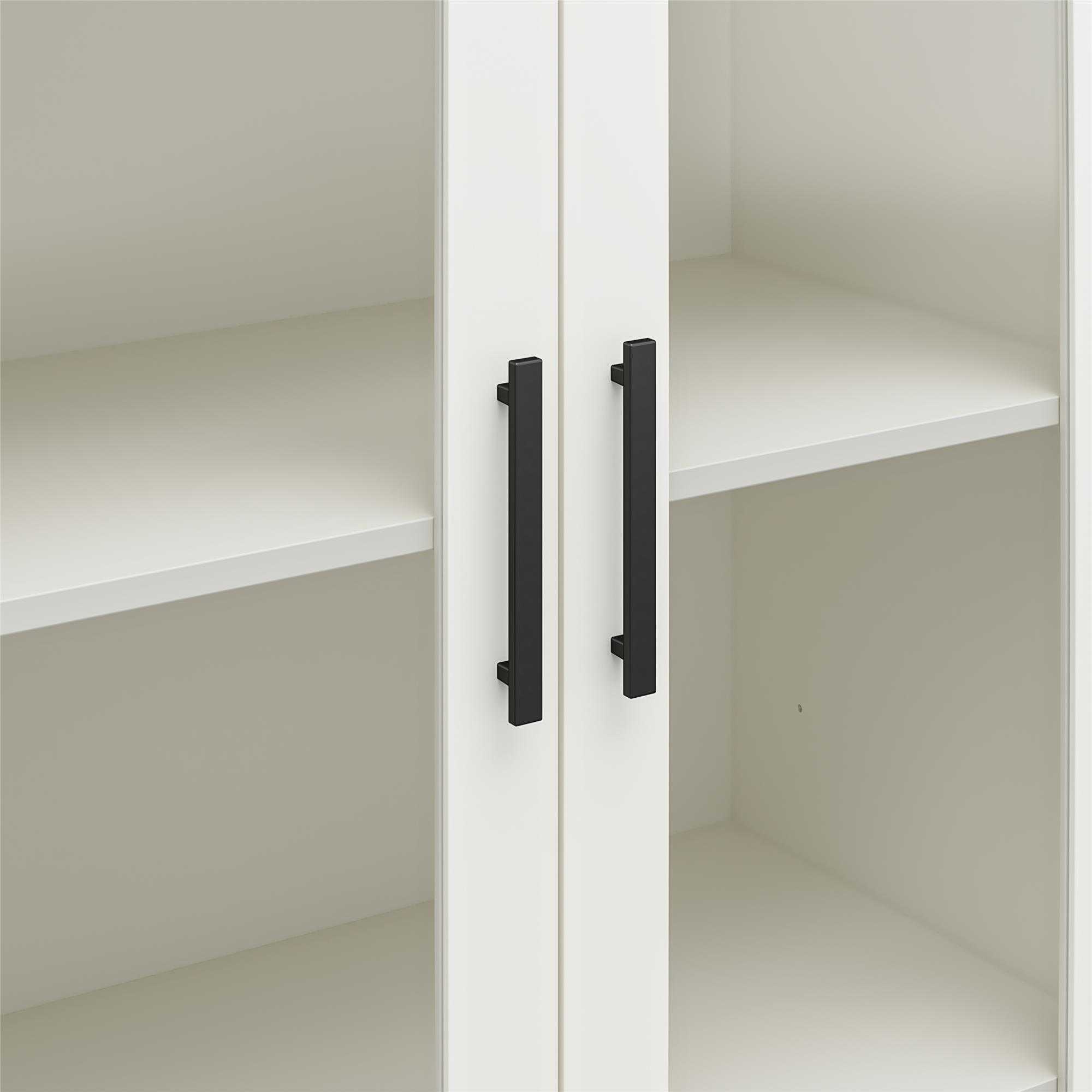 Lulu Modern Storage Cabinet With Glass Doors