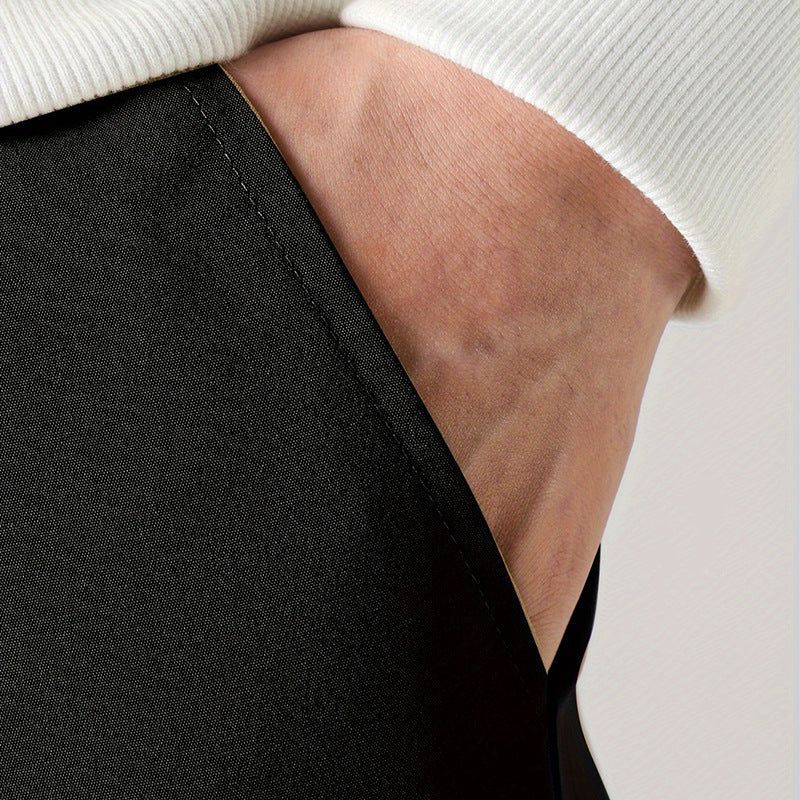 Mens Straight Leg Ankle Tie Durable Workwear Pants Everyday