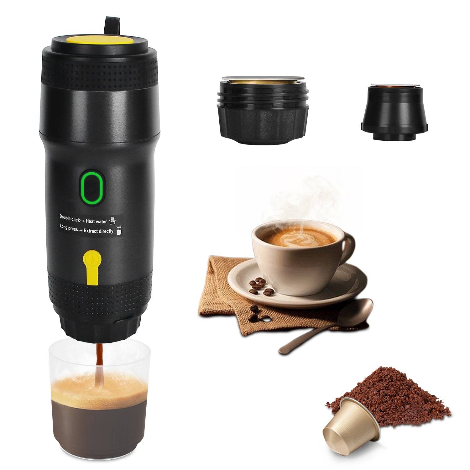 Portable Espresso Coffee Maker for Car and Travel