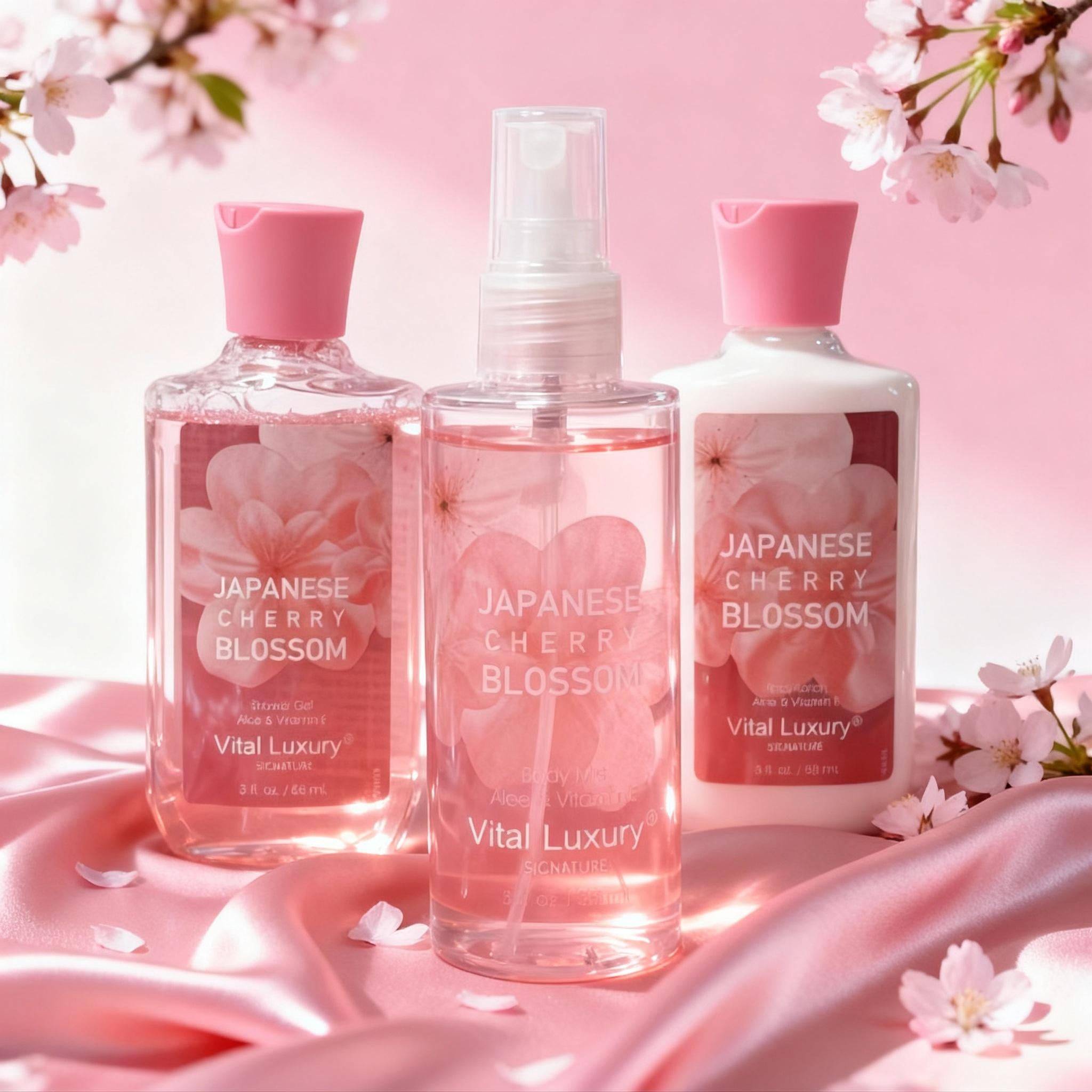 Japanese Cherry Blossom Skincare Gift Set