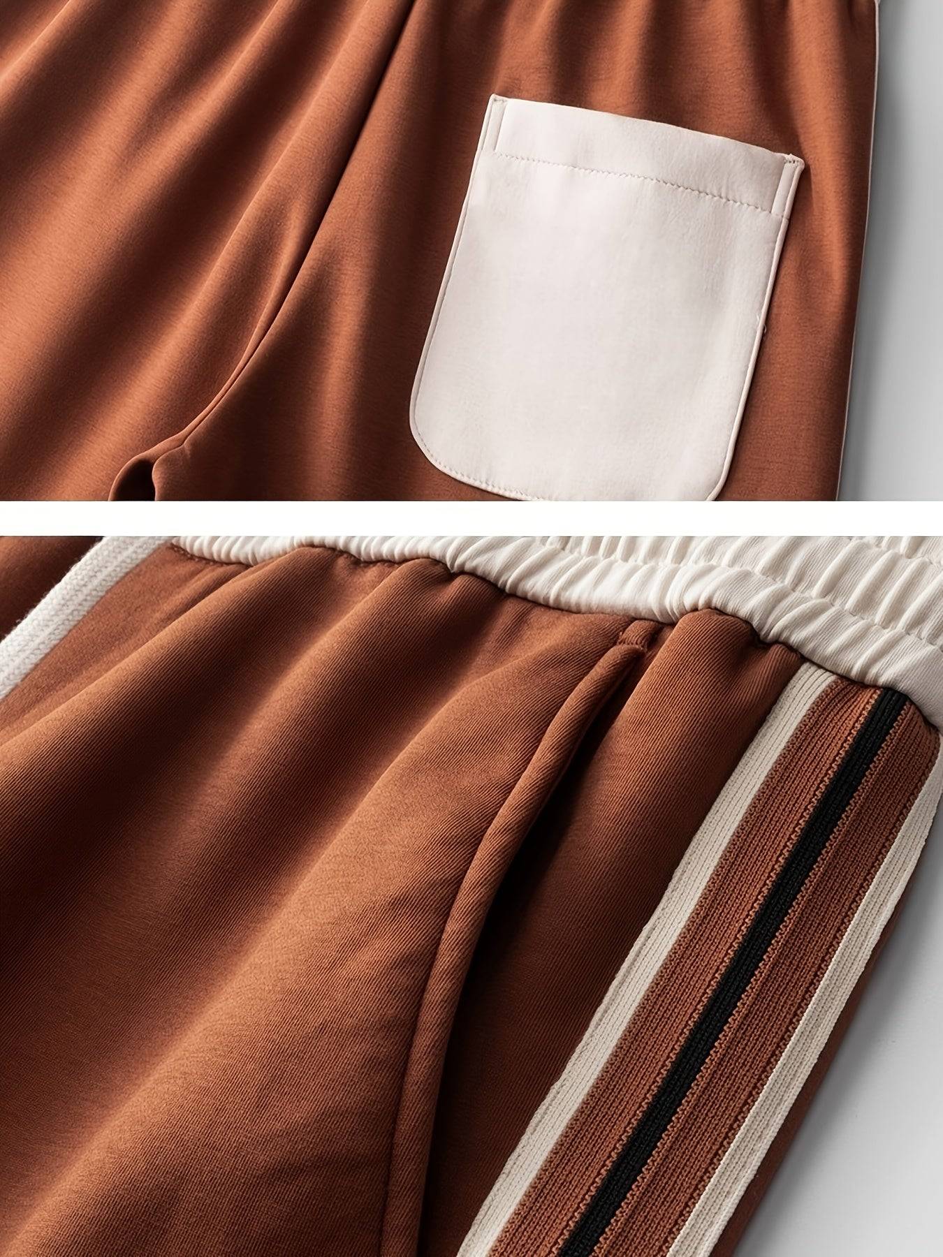 Mens Straight Leg Casual Pants Textured Fit