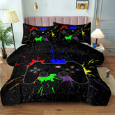 Video Game Bedding Set With Comforter And Pillow Shams