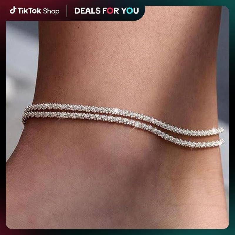 Women Waterproof Ankle Bracelet Adjustable Gold Silver