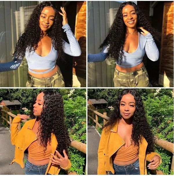 Long Curly Lace Front Wig for Women Adjustable Fit