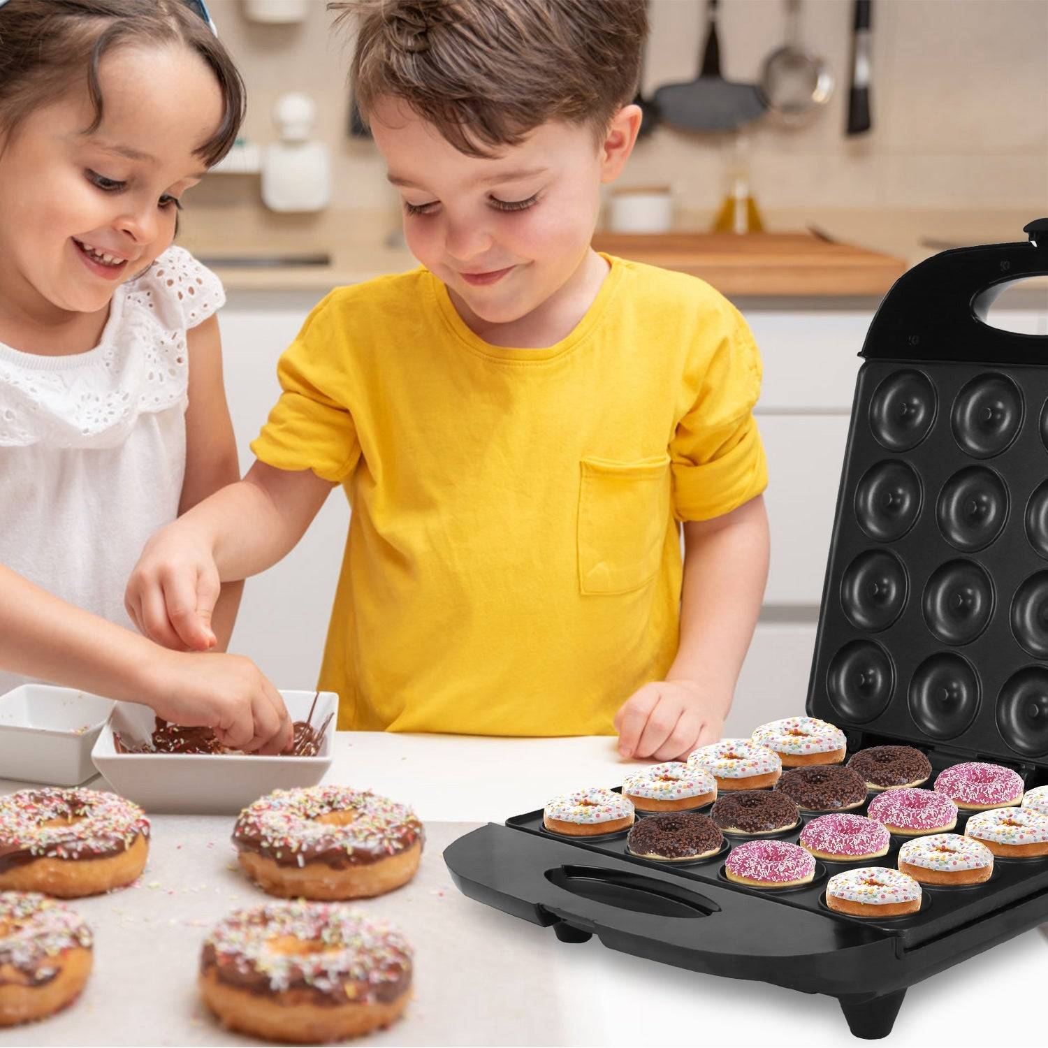1400W Mini Donut Maker for 16 Donuts