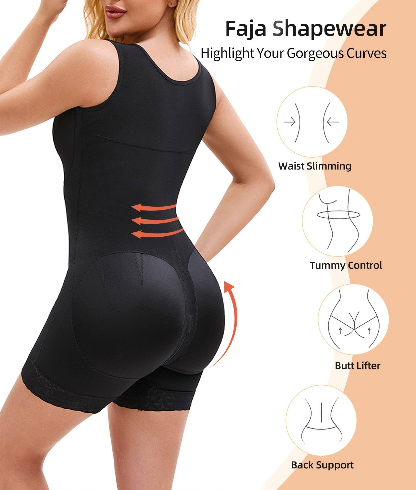 Colombian Shapewear Bodysuit For Women With Tummy Control