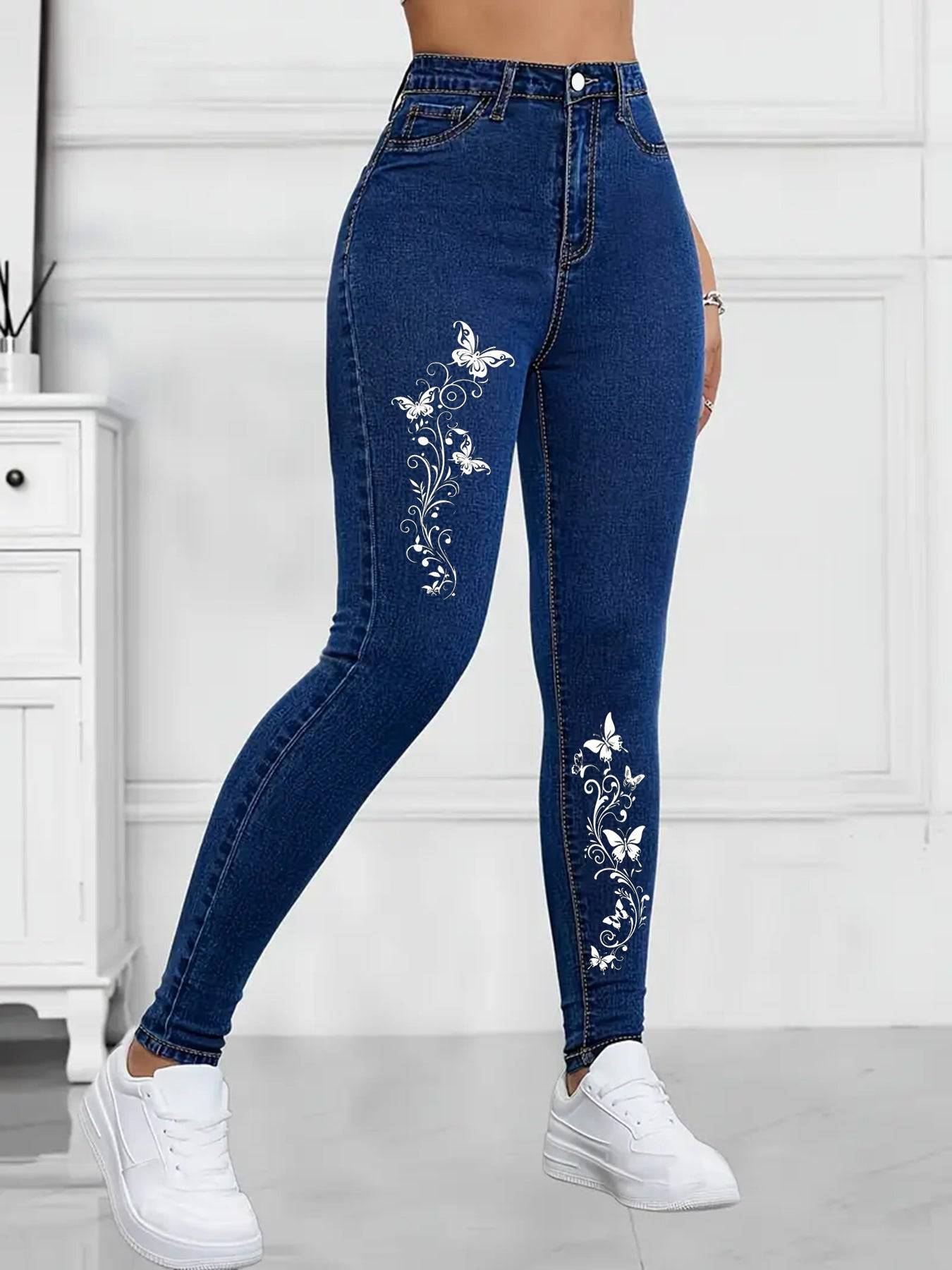 Women’s Embroidered Skinny Jeans with Modern Fit