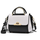 Womens PU Crossbody Bag With Zipper And Lock Detail