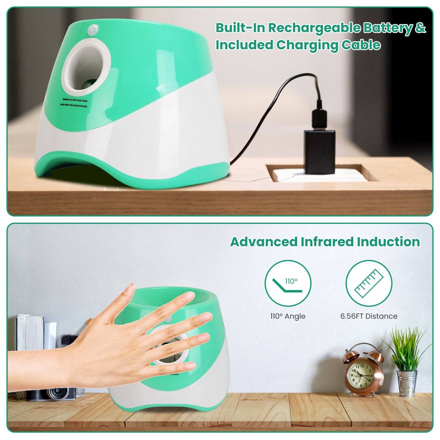 Automatic Dog Ball Launcher with 6 Balls