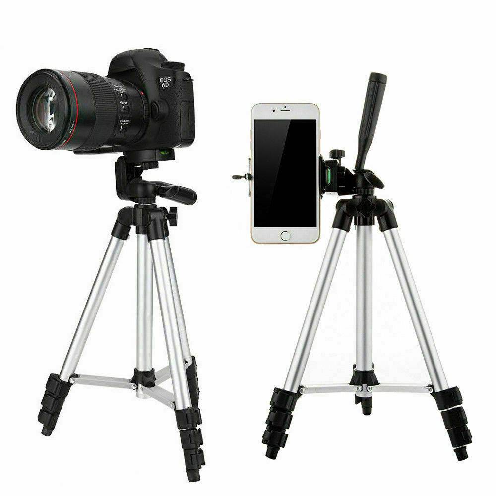 Adjustable Camera And Phone Tripod With Mount