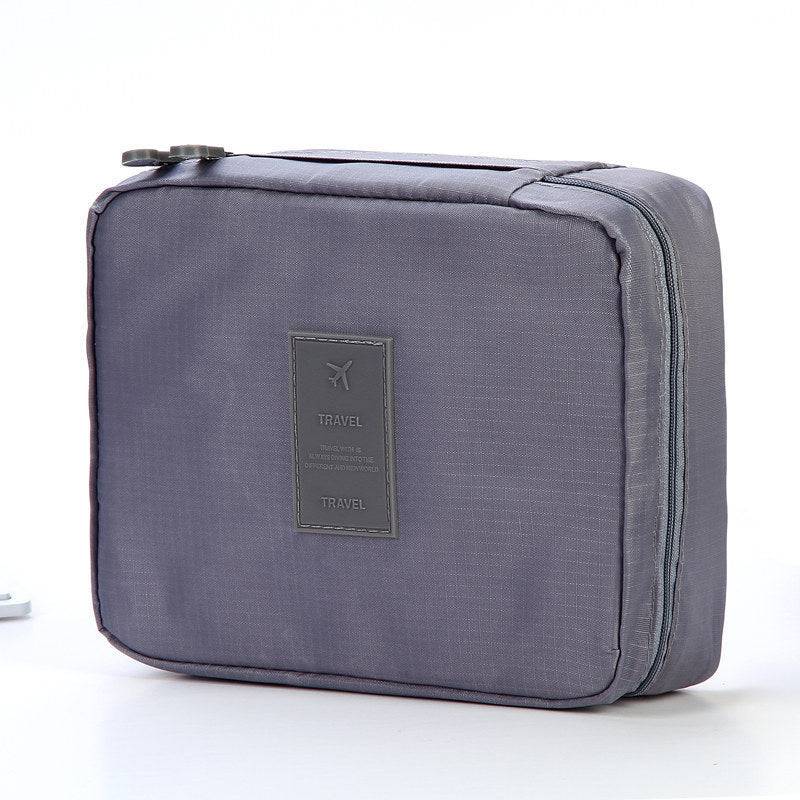 Portable Waterproof Cosmetic Bag with Dividers Organizer