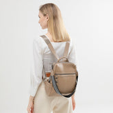 Women’s Waterproof PU Mini Backpack Urban Style Daypack