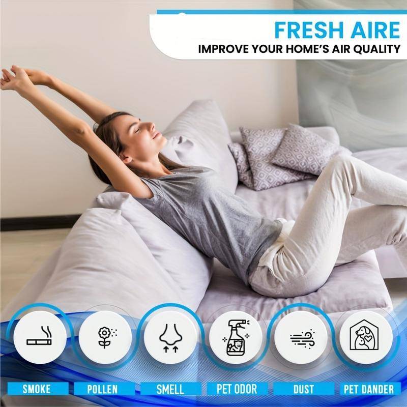 Compact Air Purifier Diffuser with LED Night Light