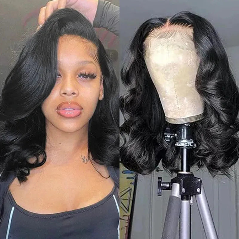 Bob Wig Body Wave 6 Inch 13x4 Lace Front Human Hair