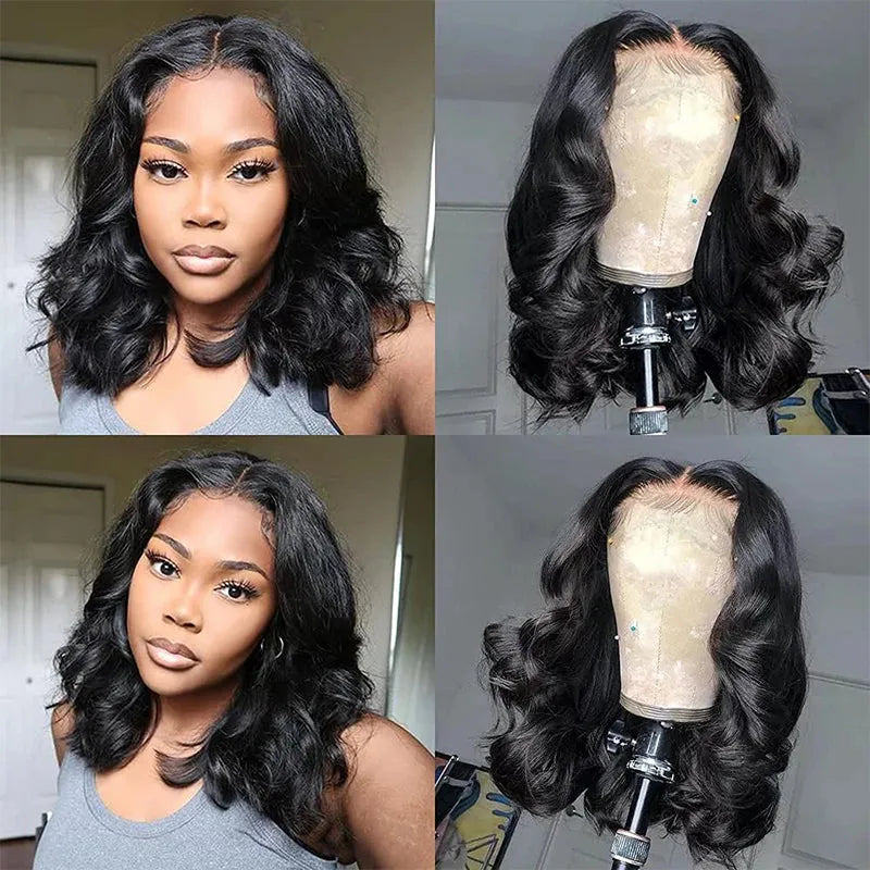 Bob Wig Body Wave 6 Inch 13x4 Lace Front Human Hair