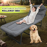 Portable Adjustable Folding Bed with Support Frame