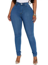 Women High Waist Skinny Jeans with Stretch Slim Fit Design