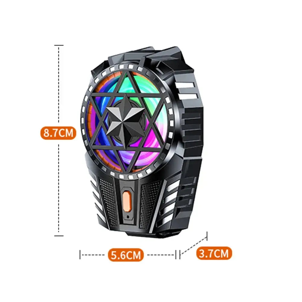 Rechargeable Phone Cooler with Three Speed Back Clip Fan