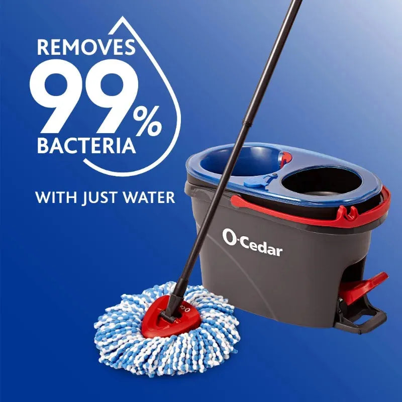 Spin Mop EasyWring RinseClean Dual Tank Hands Free System