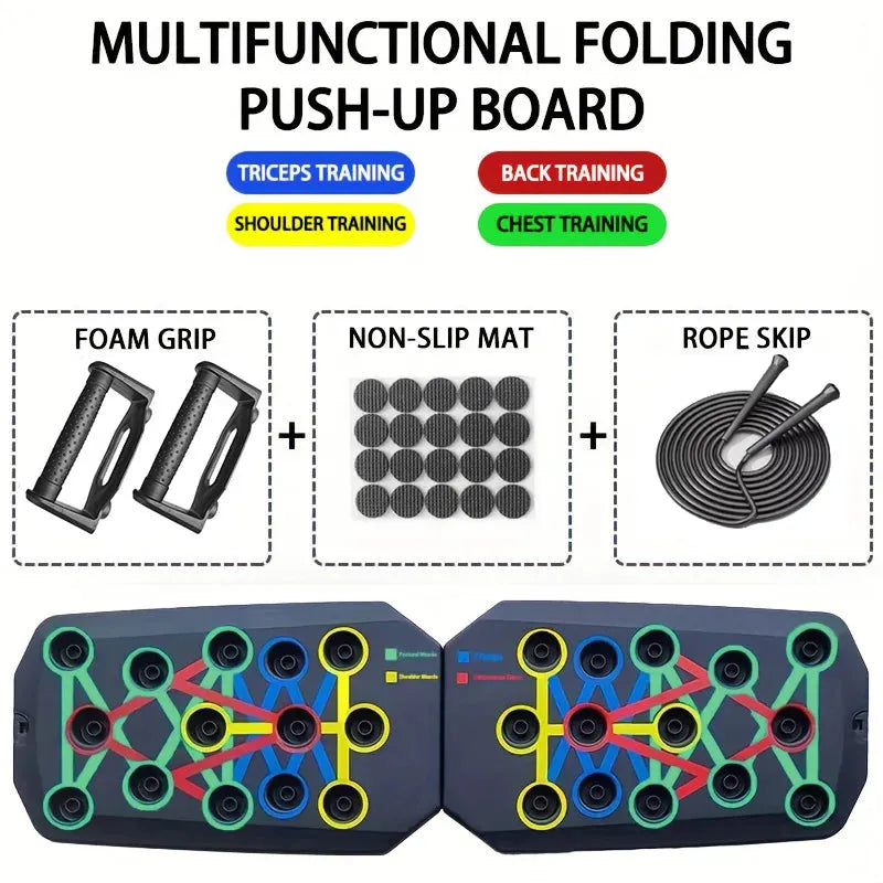 Push Up Board Portable Foldable Multi Position Trainer