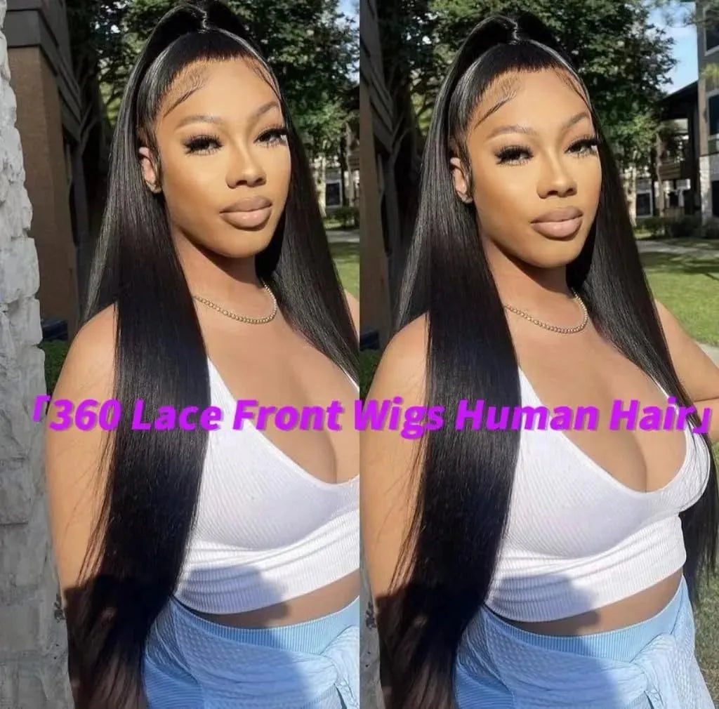 Wig HD Full Lace 360 Invisible Strap Straight Human Hair