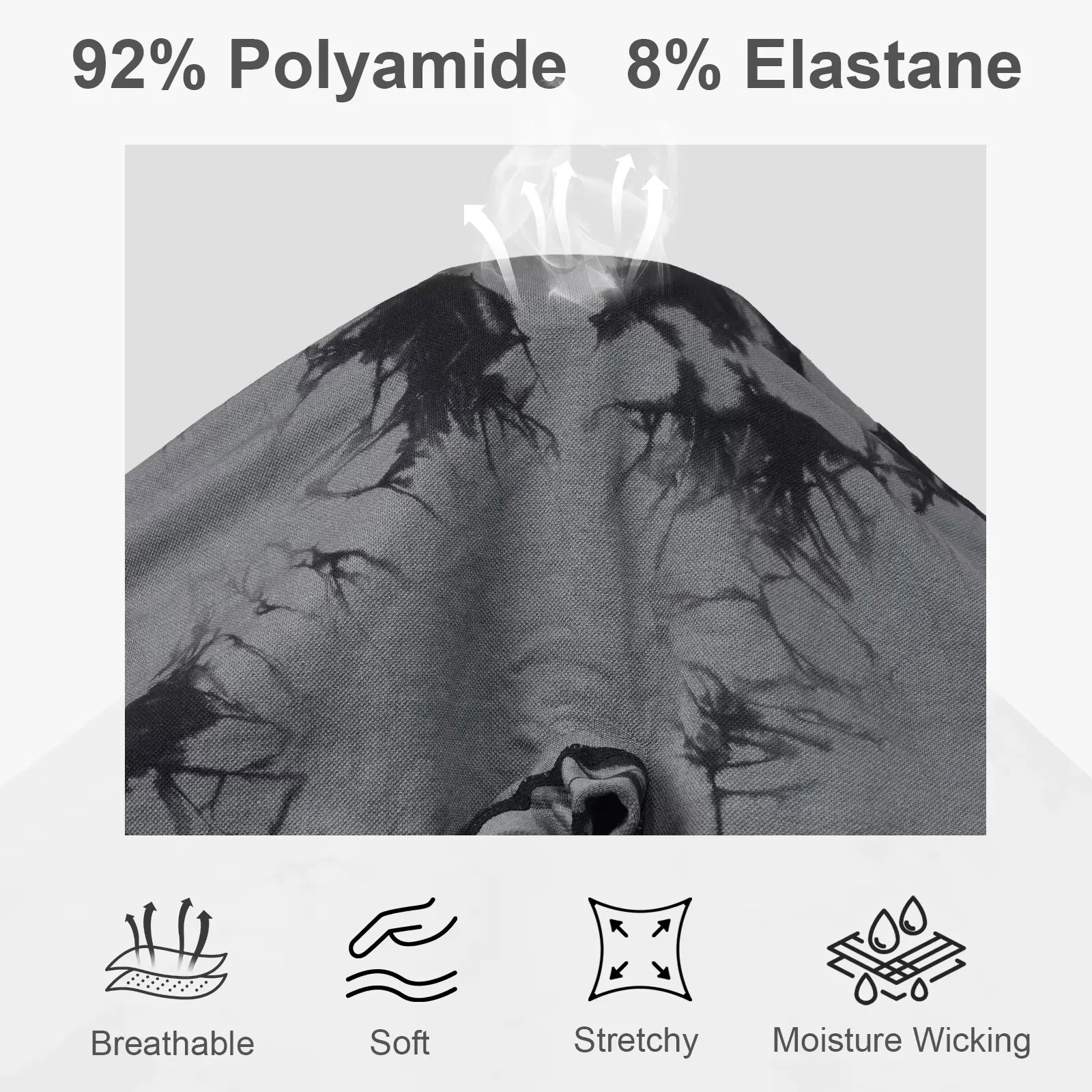 Athletic Shorts 2 Pack High Waist Seamless Tie Dye Fit