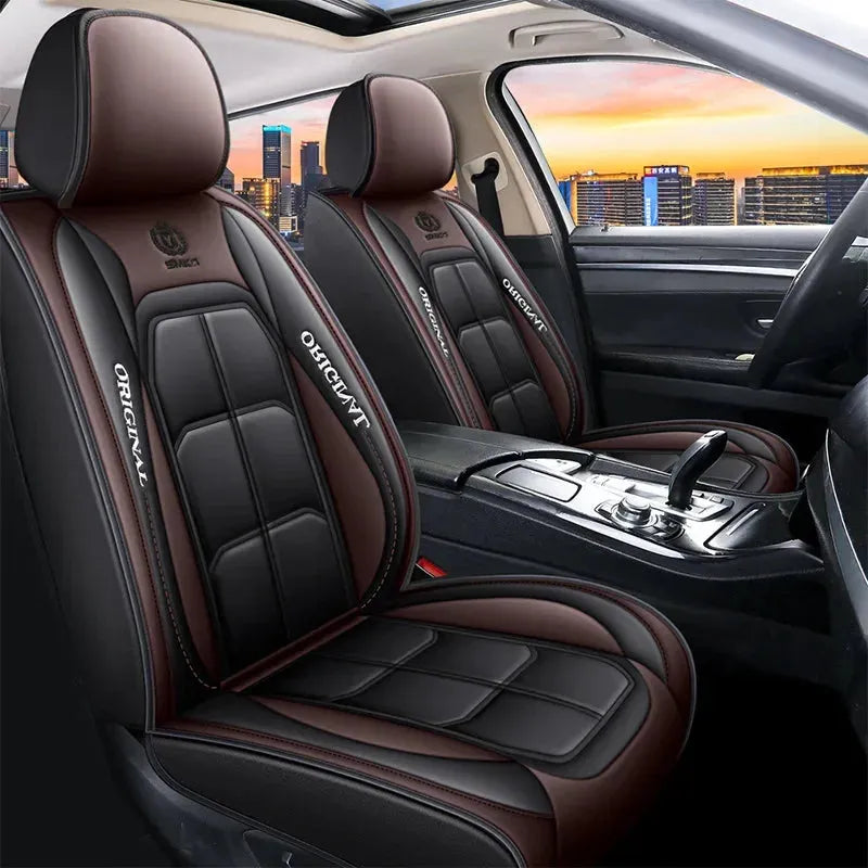 Full Leather Car Seat Cover All Season Universal Cushion