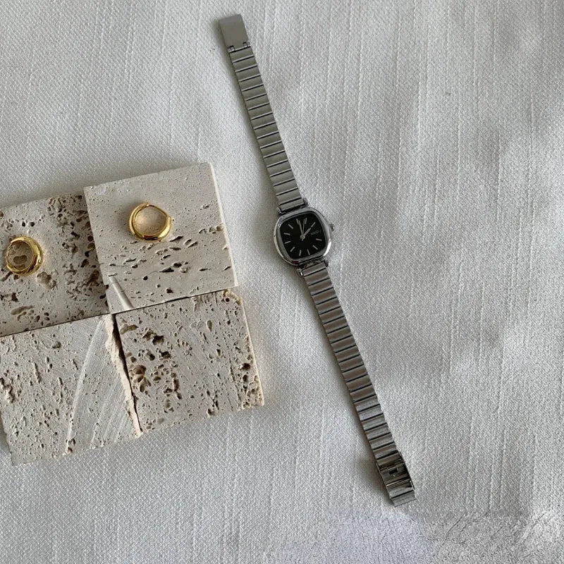 Women Luxury Quartz Watches with Stainless Steel Strap