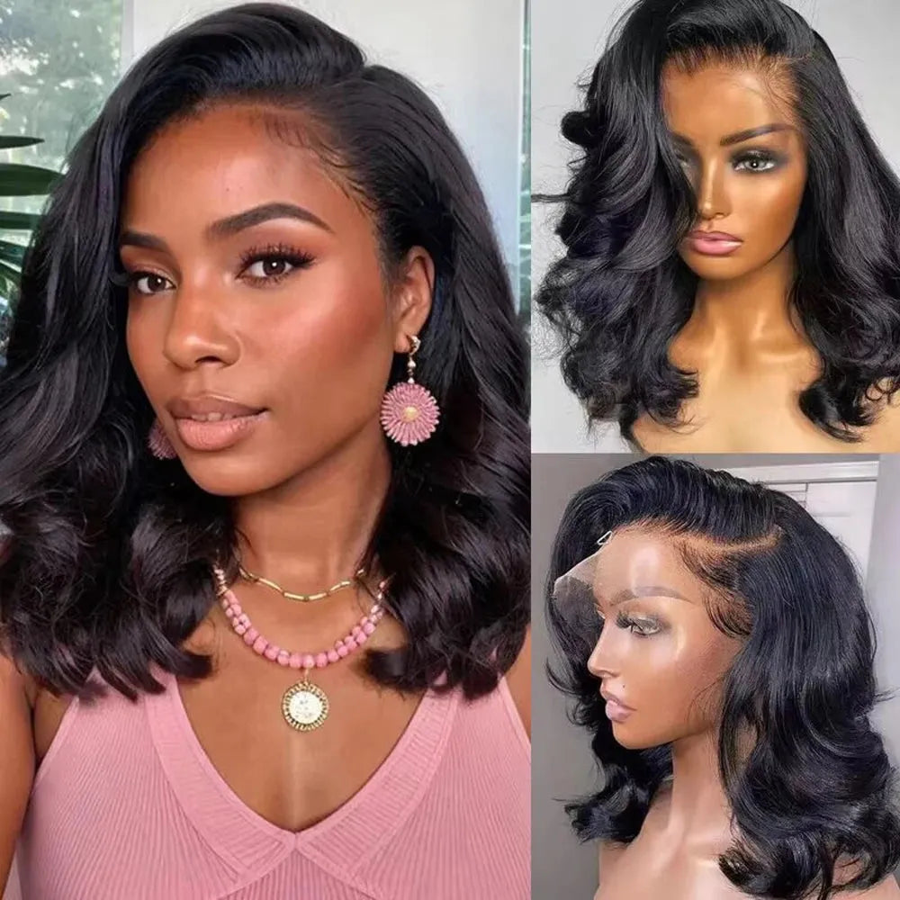 Bob Wig Body Wave 6 Inch 13x4 Lace Front Human Hair