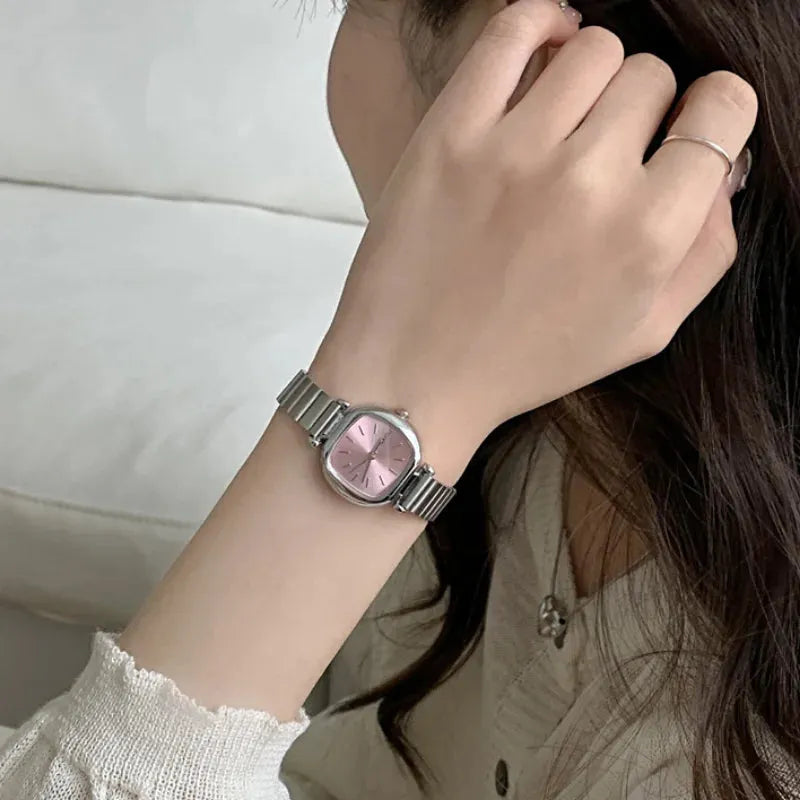 Women Luxury Quartz Watches with Stainless Steel Strap