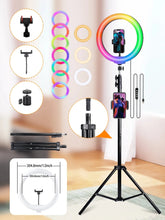 10in LED Ring Light with 160cm Adjustable Tripod Stand
