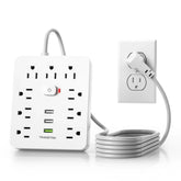 Power Strip Surge Protector 9 Outlets With USB And 5ft Cord
