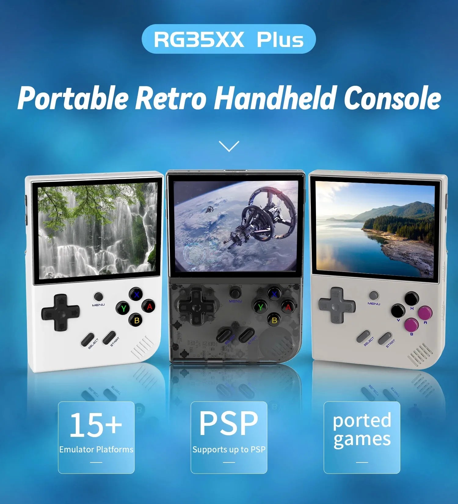 Retro Game Console with IPS Display and 5000 Built In Games