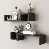 Floating Shelves Wall Mounted Set with Reinforced Wood