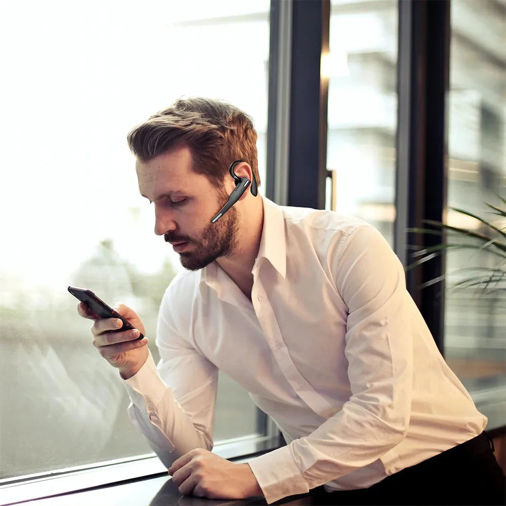 Wireless Headphones Single Ear Bluetooth Headset ENC