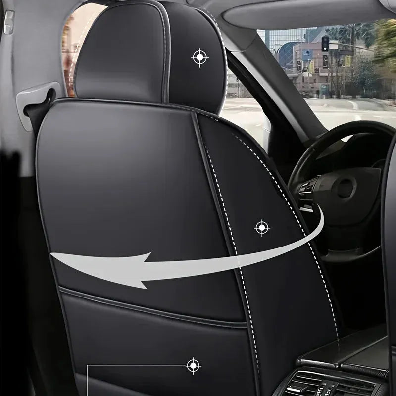Full Leather Car Seat Cover All Season Universal Cushion