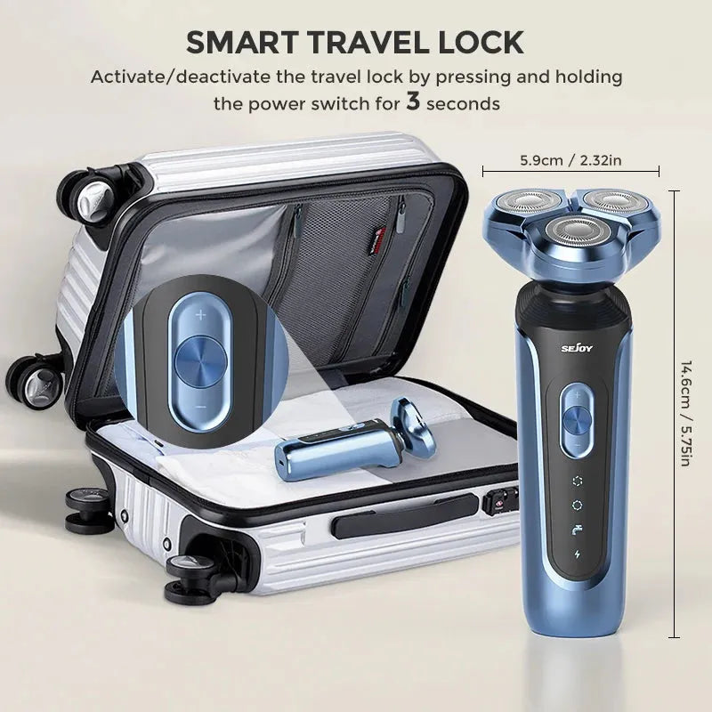 5 in 1 Electric Shaver for Men with Trimmer and Facial Care