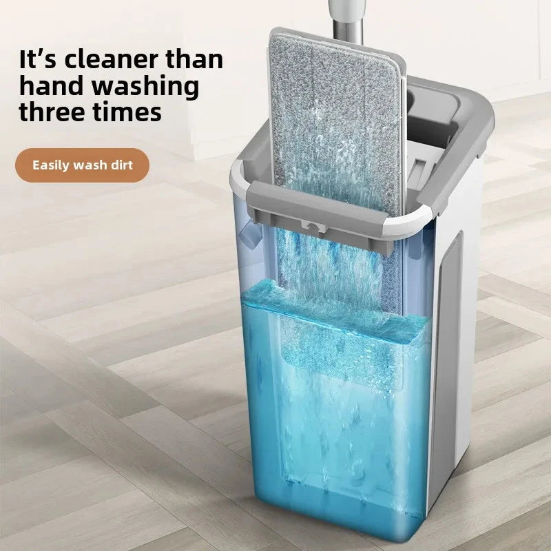 Wet Dry Mop with Bucket Self Wring Cleaning System Home
