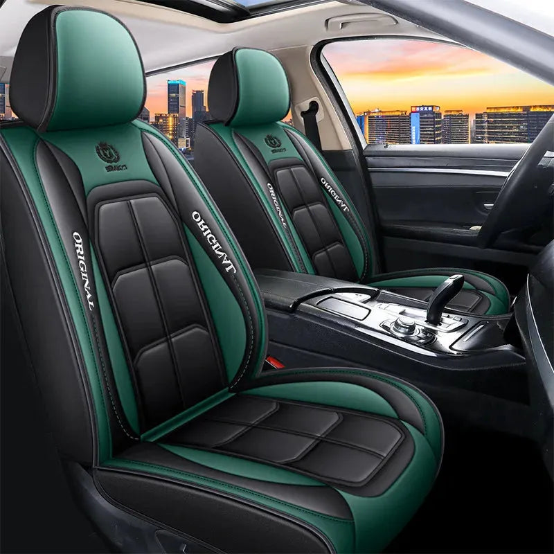 Full Leather Car Seat Cover All Season Universal Cushion