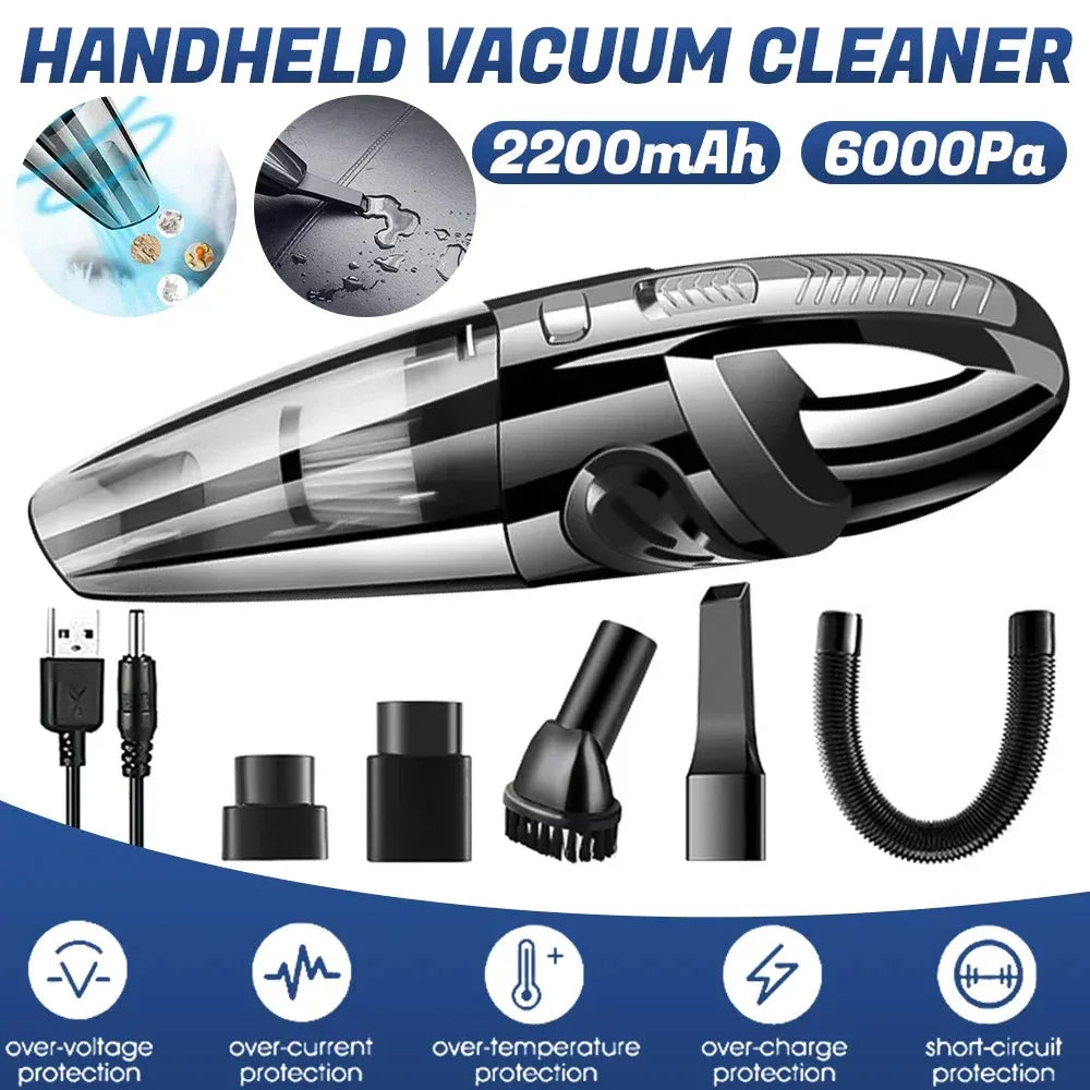 Handheld Vacuum Wireless Strong Suction Wet Dry Portable