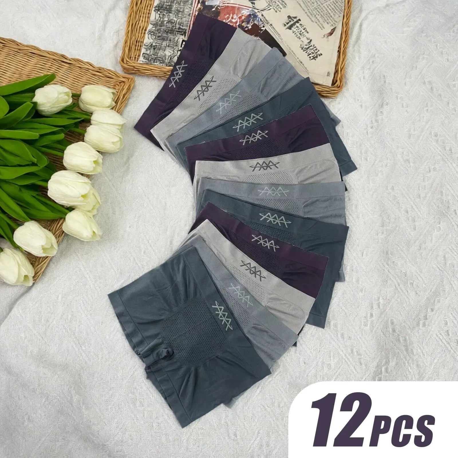 Mens Underwear Seamless Stretch With Breathable Panel