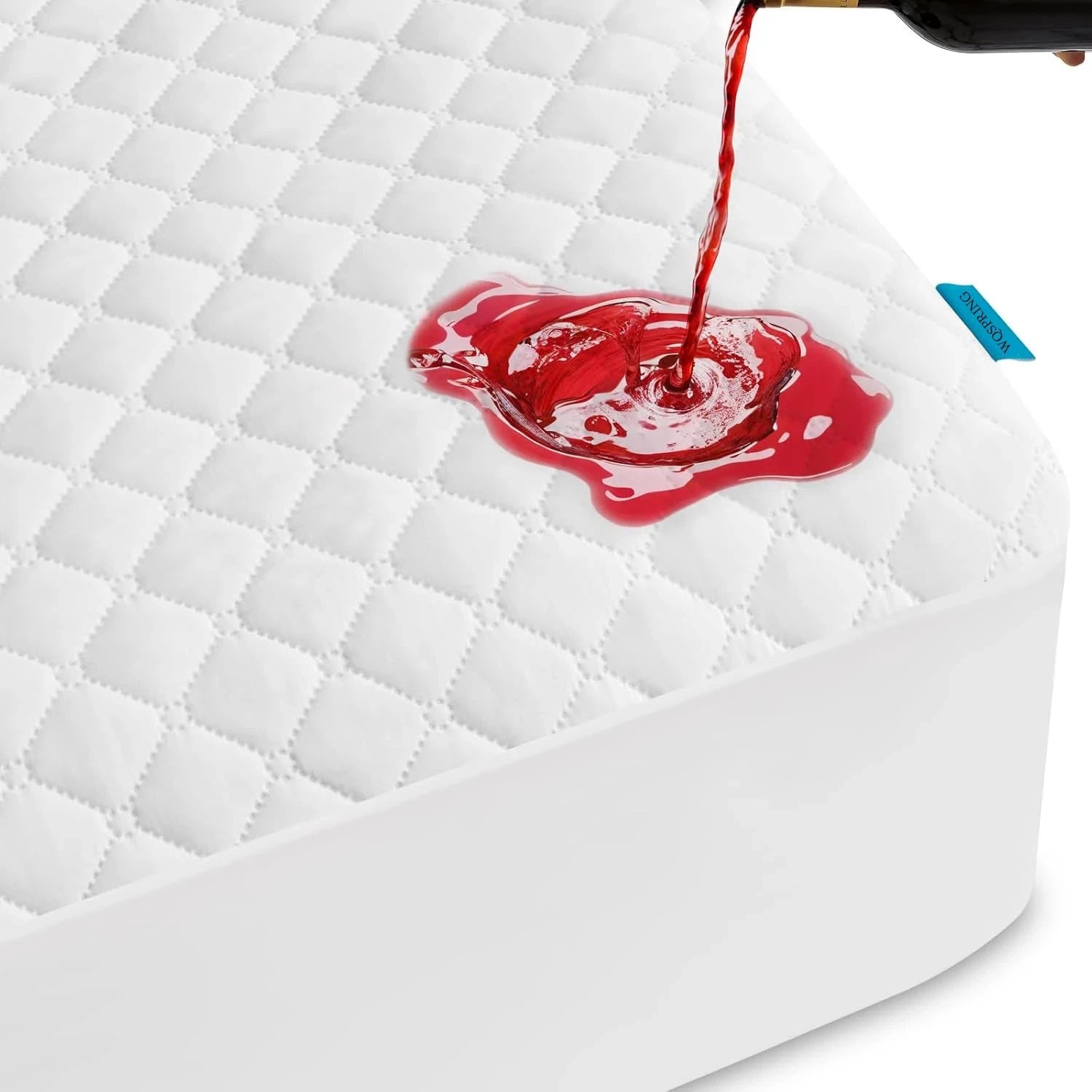 Waterproof Mattress Protector Soft 3D Air Fabric Fitted Pad