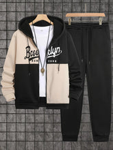 Men’s Two Piece Set Tracksuit With Zip Up Top And Pants