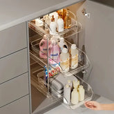 Pull Out Under Sink Organizer with Clear Shelves Design
