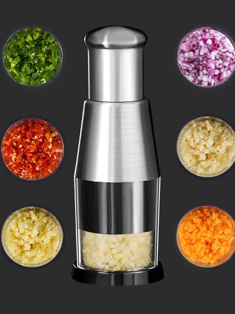 Stainless Steel Vegetable Chopper Manual Mini Mincer