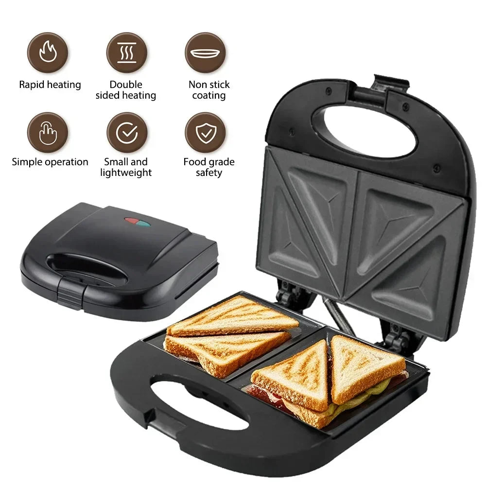 Electric Waffle Maker with Non Stick Even Heating Plates